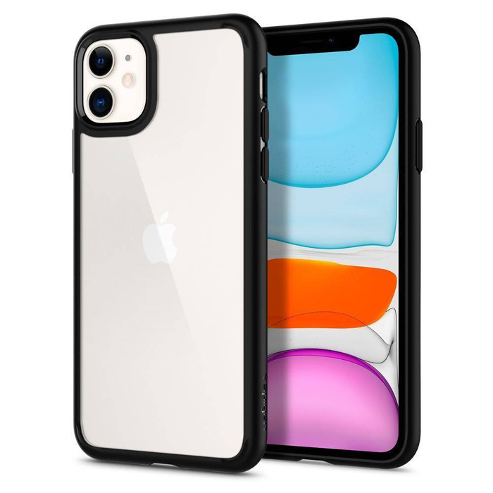 Etui SPIGEN iPhone 11 Ultra Hybrid Czarne Black Case Apple