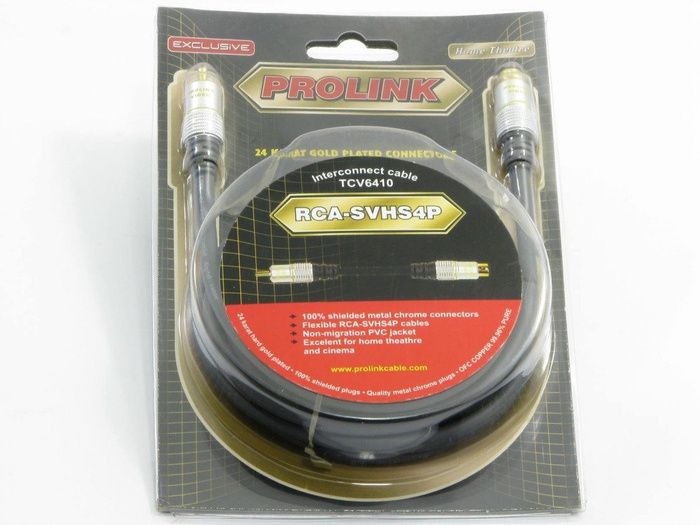 PROLINK 1RCA - SVHS4P cable 15m TCV6410 Promotion