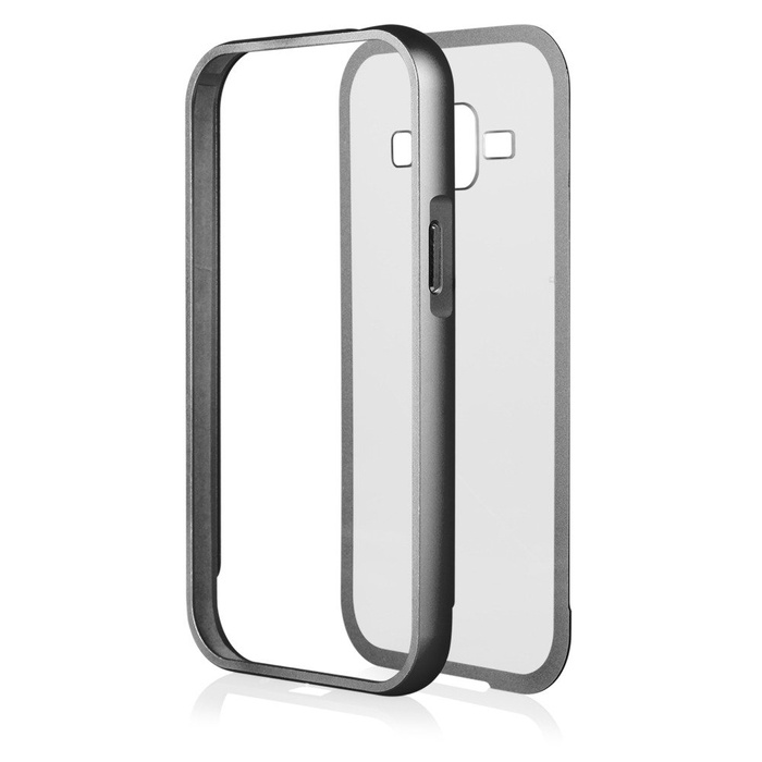 Aluminium Bumper Case Qult Luxury Samsung Galaxy J1 Black