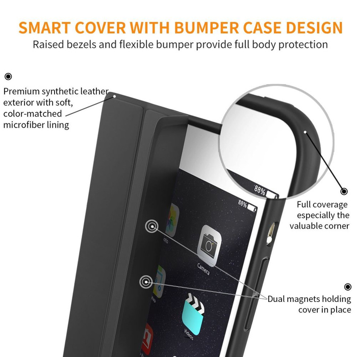 Etui TECH-PROTECT Smartcase Ipad Air Black Czarne Case