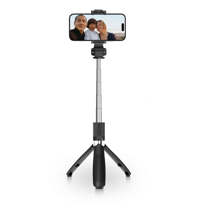 TECH-PROTECT L01S WIRELESS SELFIE STICK TRIPOD BLACK BLACK 