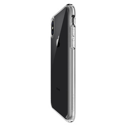 Case Spigen Ultra Hybrid  Apple iPhone X Clear Clear + Glass Case