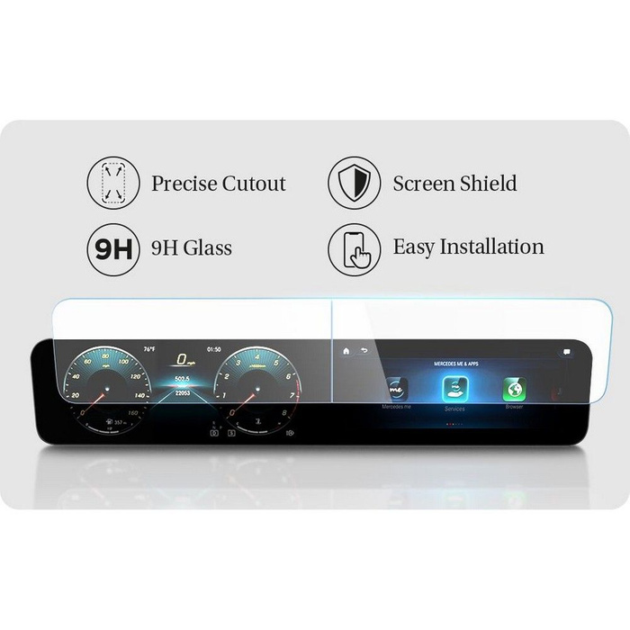 Tempered Glass Spigen Glas.Tr "ez Fit" Set Mercedes A-Class 2020 / 2021