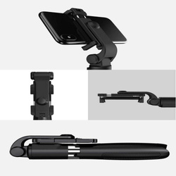 STATYW TECH-PROTECT L01S WIRELESS SELFIE STICK TRIPOD BLACK CZARNY 