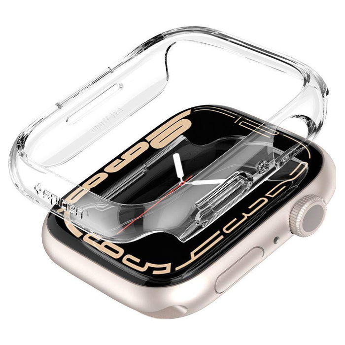 Etui SPIGEN Thin Fit Apple Watch 7 8 9 41mm Przezroczyste