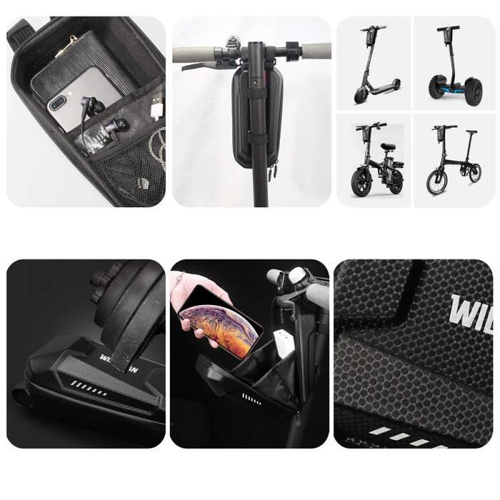 Case Holder For scooter WILDMAN L Frame Bag Black Black Case