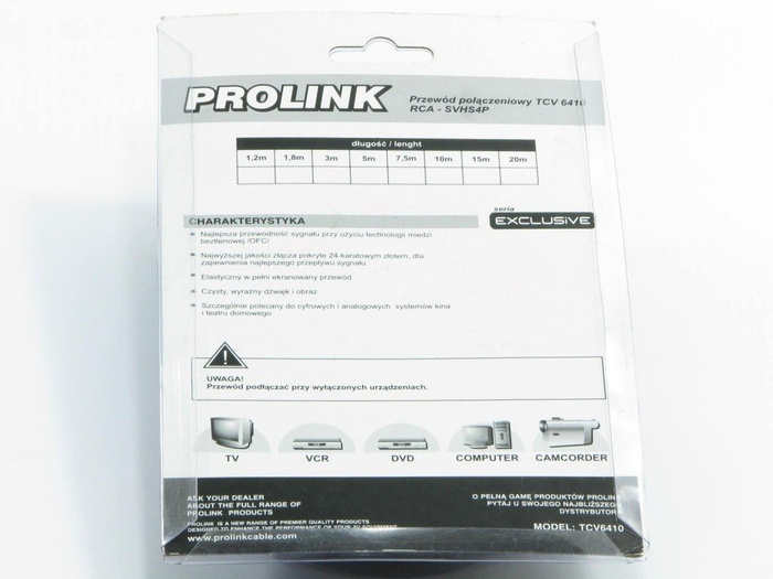 PROLINK 1RCA - SVHS4P cable 15m TCV6410 Promotion