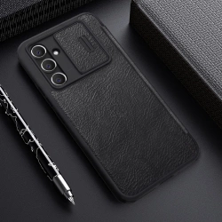 Nillkin Qin Pro Leather Case Samsung A54 5G, BLACK / CZARNY