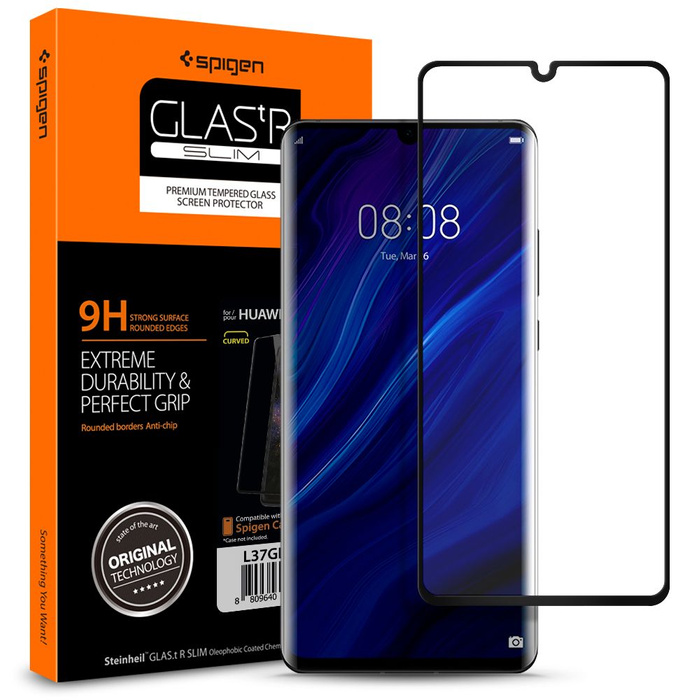 Tempered Glass Spigen Huawei P30 Pro Glas.Tr Slim Black