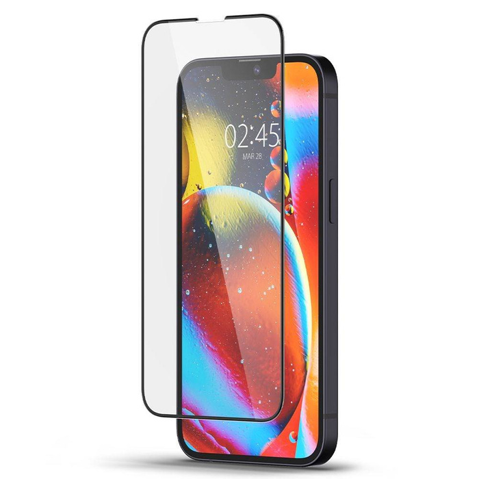 Szkło Hartowane SPIGEN iPhone 14 / 13 Pro / 13 Glass Fc Full Cover Black