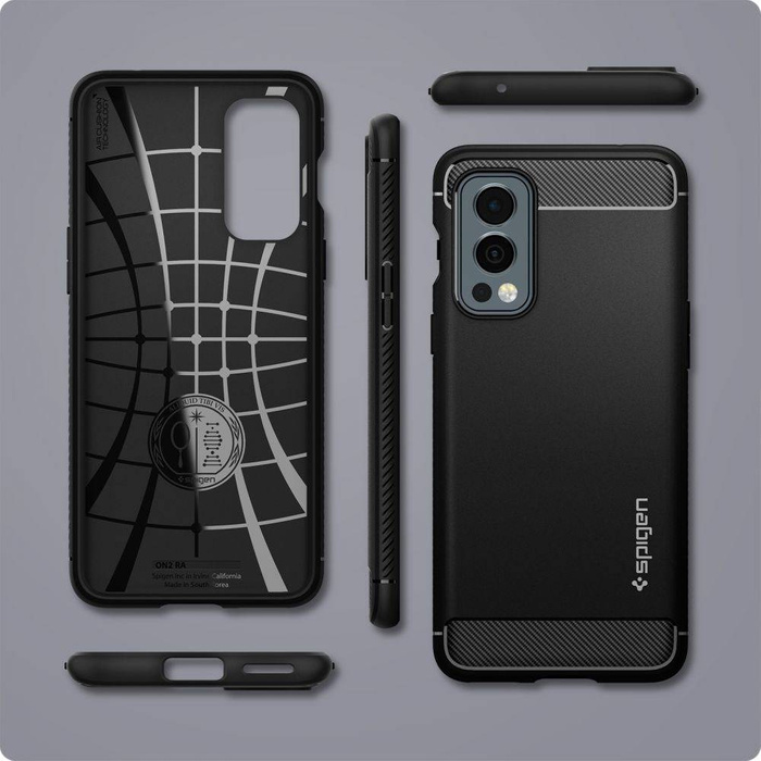 Case SPIGEN RUGGED ARMOR ONEPLUS NORD 2 5G MATTE BLACK