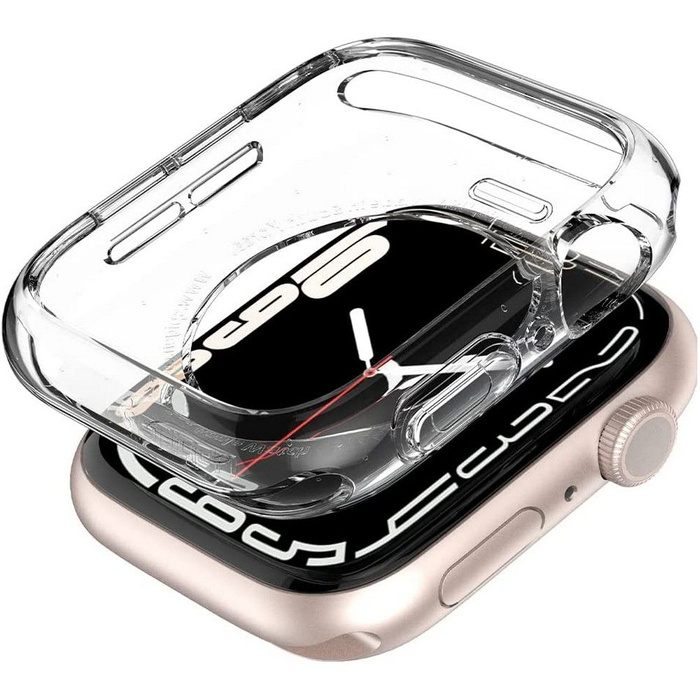 Etui SPIGEN Liquid Crystal Apple Watch 9 8 7 6 SE 2022 44mm 45 mm Przezroczyste