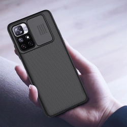 Nillkin CamShield Case etui pokrowiec osłona na aparat kamerę Xiaomi Redmi Note 11T 5G / Note 11S 5G / Note 11 5G (China) / Poco M4 Pro 5G niebieski