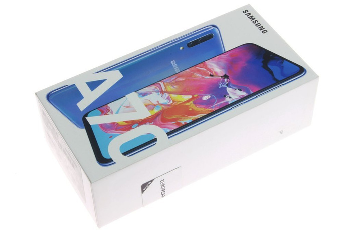 PUDEŁKO SAMSUNG Galaxy A70 Blue Niebieski