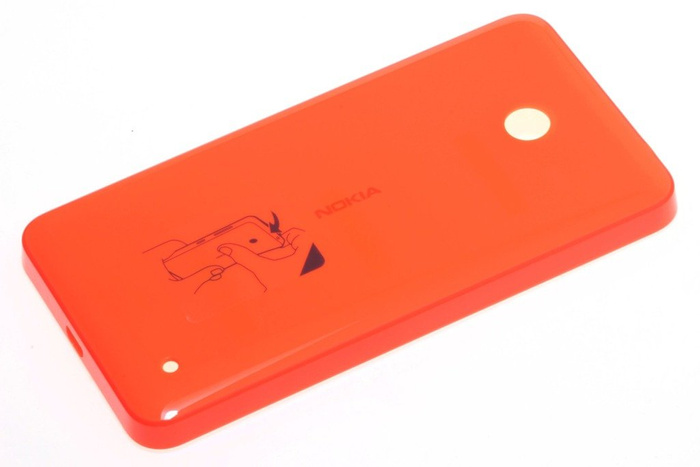 Original Nokia Lumia 630 Battery Cover ORANGE Grade A