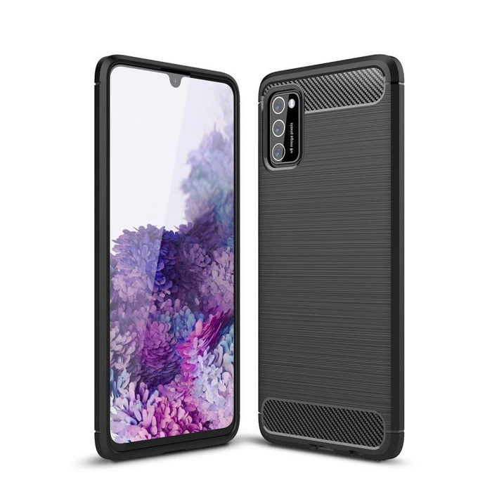 Etui TECH-PROTECT Tpucarbon Galaxy A41 Black Czarne Case