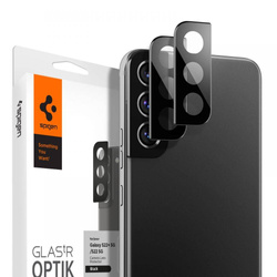 Glass FOR CAMERA Spigen FOR GALAXY S22 S22+ PLUS BLACK OPTIK.TR CAMERA PROTECTOR 2-PACK