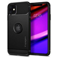 Case Spigen Apple iPhone 11 Rugged Armor MATTE Black Case