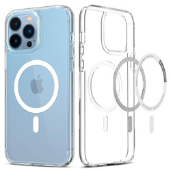 Spigen iPhone 13 Pro Ultra Hybrid Mag MagSafe Clear Case + Tempered Glass Spigen Glas.Tr Slim