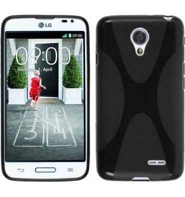 X-Line Cover LG F70 Black Silicone Case