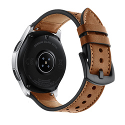 TECH-PROTECT Leather strap Samsung Galaxy Watch 46mm Brown Brown