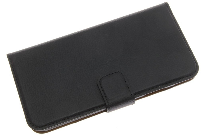 Apple iPhone Case X XS Slim Wallet with flap closed with a magnet black leatherette Xqisit