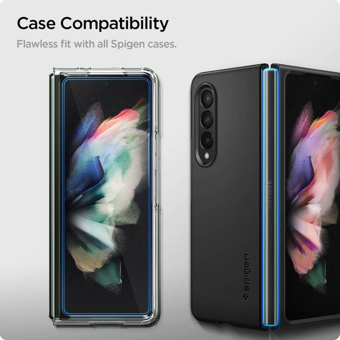 SPIGEN Samsung Galaxy Z Fold 3 Glass FC & Hinge Film Czarny Glass SZKŁO HARTOWANE