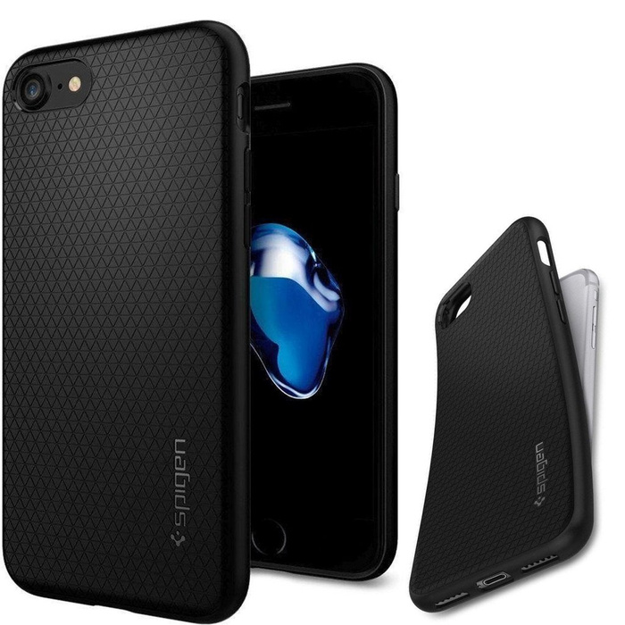 Case Spigen Liquid Air Apple iPhone SE 2022 2020 7 8 Black Black Case