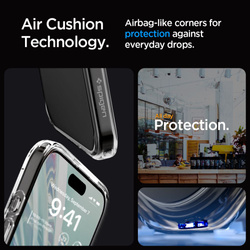 Etui SPIGEN iPhone 15 Pro Ultra Hybrid Crystal Clear Przezroczyste Case