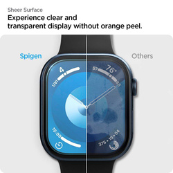 SZKŁO HYBRYDOWE SPIGEN ELITE SHIELD ”EZ FIT” 2-PACK APPLE WATCH 10 (42 MM) CLEAR