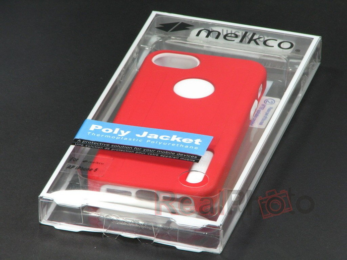 Etui iPhone 5 5S SE MELKCO Dual Layer RED / White