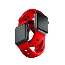 3MK Silicone Watch Strap czerwony/red dla Apple Watch 38/40/41mm