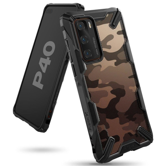 Case Ringke Fusion X Huawei P40 Camo Black Case