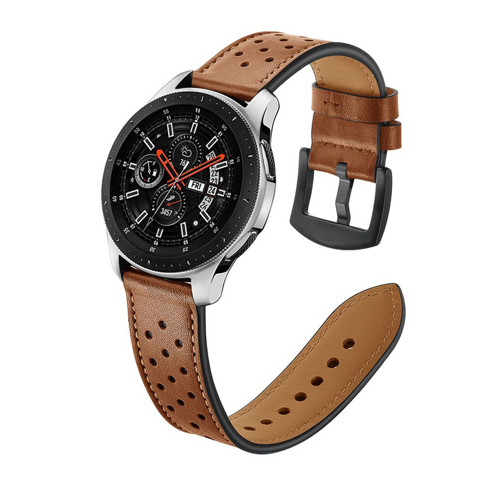 TECH-PROTECT Leather strap Samsung Galaxy Watch 46mm Brown Brown