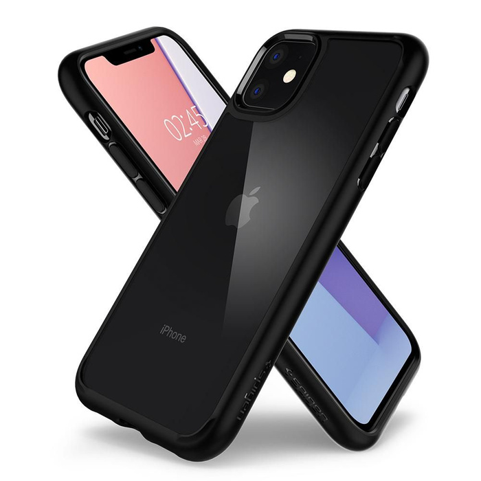 Etui SPIGEN iPhone 11 Ultra Hybrid Czarne Black Case Apple