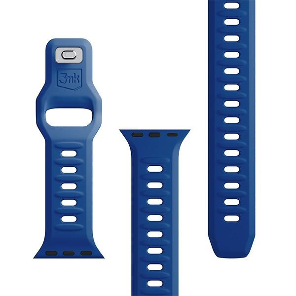 3MK Silicone Watch Strap Niebieski/Blue dla Apple Watch 38/40/41mm