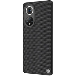 Nillkin Textured Case wytrzymałe wzmocnione etui z żelową ramką i nylonem na tyle Honor 50 Pro czarny