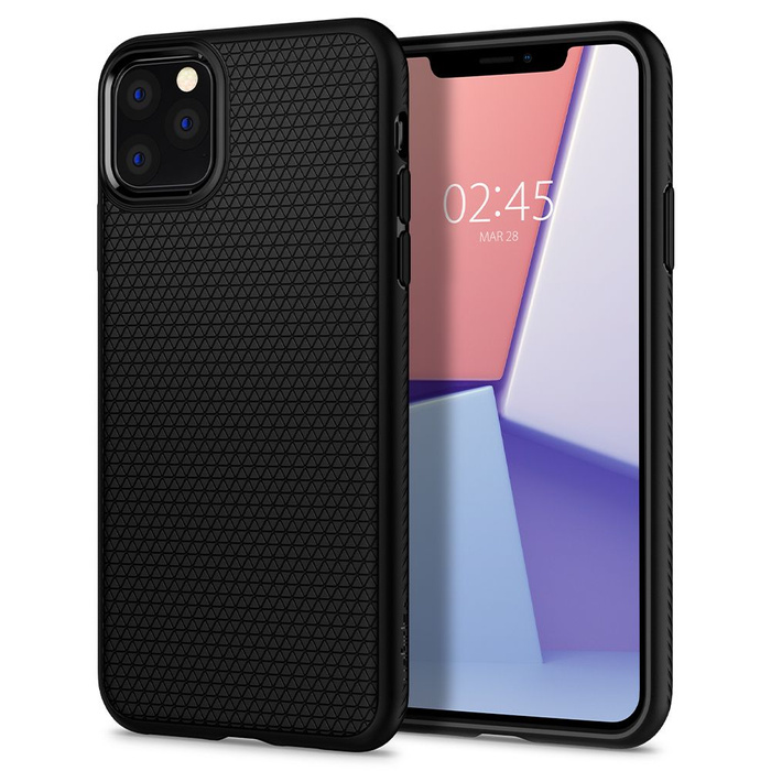 Etui SPIGEN Apple Iphone 11 Pro Max Liquid Air Matte Black Czarne Case 