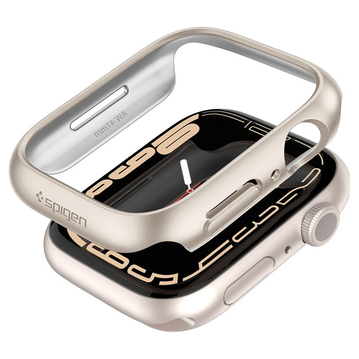 Etui SPIGEN Thin Fit Apple Watch 7 8 9 41mm Starlight Case