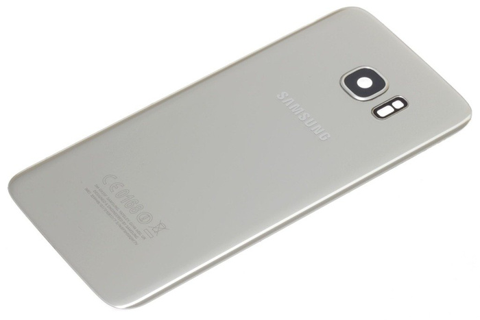 SAMSUNG Galaxy S7 Edge Battery Door Original Grade B Silver Titanium