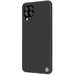 Nillkin Textured Case wytrzymałe wzmocnione etui z żelową ramką i nylonem na tyle Samsung Galaxy A22 4G czarny