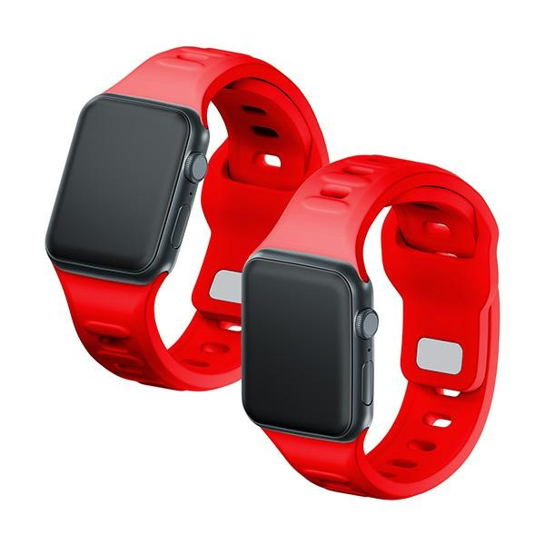 3MK Silicone Watch Strap czerwony/red dla Apple Watch 38/40/41mm