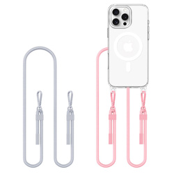 TECH-PROTECT FLEXAIR CHAIN MAGSAFE IPHONE 16 PRO MAX GREY & PINK