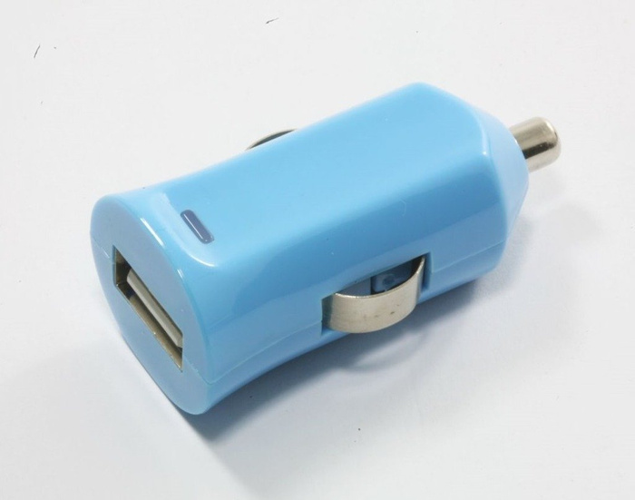 Ładowarka Samochodowa USB JUICE BOOSTER 2.1A Uniwersalna NIEBIESKA Apple Samsung Nokia Sony 