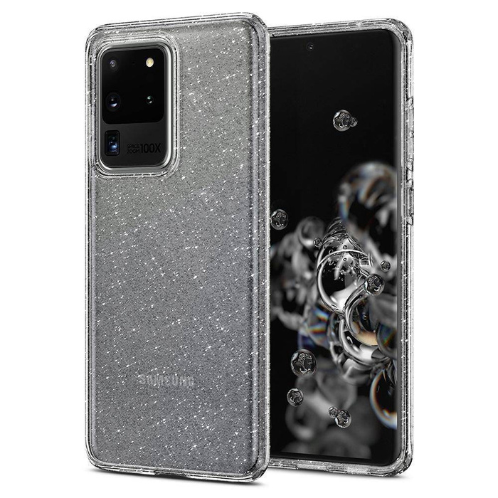 Case Spigen Liquid Crystal Samsung Galaxy S20 Ultra Glitter Transparent Case