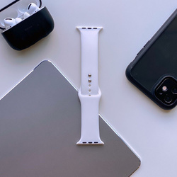 Pasek TECH-PROTECT Smoothband Apple Watch 1/2/3/4 (42/44 Mm) White Biały