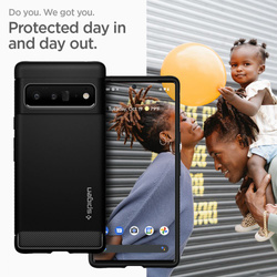 Case SPIGEN Google Pixel 6 Pro Rugged Armor Matte Black Case