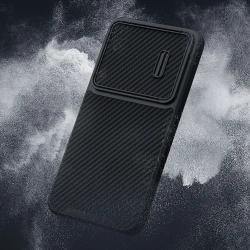 Nillkin Synthetic Fiber S Case etui Samsung Galaxy S23 pokrowiec osłona na aparat czarne