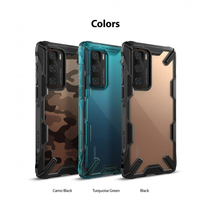 Case Ringke Fusion X Huawei P40 Camo Black Case