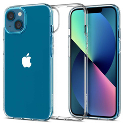 Etui iPhone 13 Spigen Liquid Crystal Przezroczyste Clear Case + Szkło Hartowane Full Cover Spigen